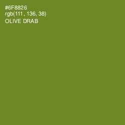 #6F8826 - Olive Drab Color Image